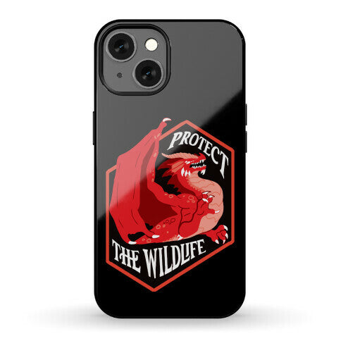 Protect The Wildlife Red Dragon Phone Case